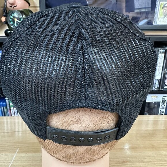 Vintage GRAND CANYON Trucker Hat Snapback Scrambled Egg Black Yellow - Picture 4 of 6